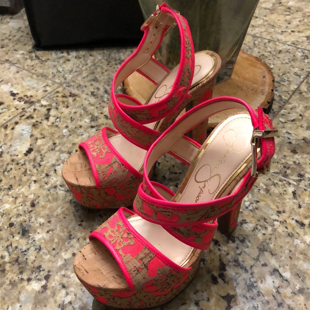 Jessica Simpson Cork Platforms